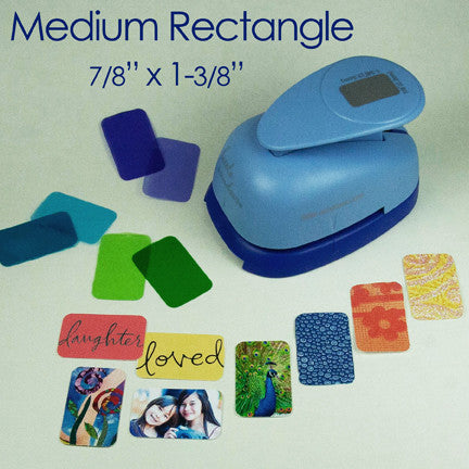 Paper Punch - Medium Rectangle (7/8 x 1-3/8) fits molds and bezels –  Little Windows Brilliant Resin and Supplies